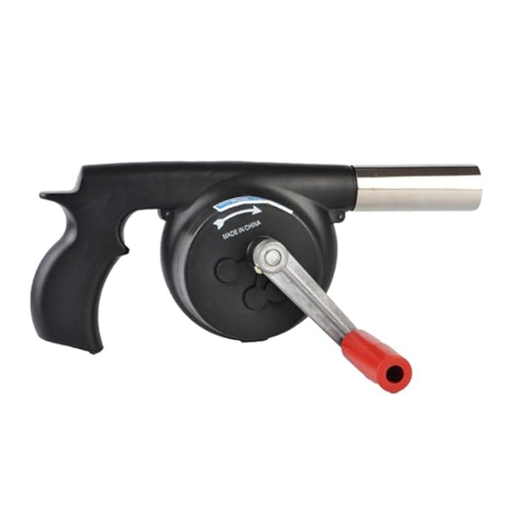 منفاخ هواء يدوي لشواية نار المخيم مع ذراع تدوير - الصورة 3