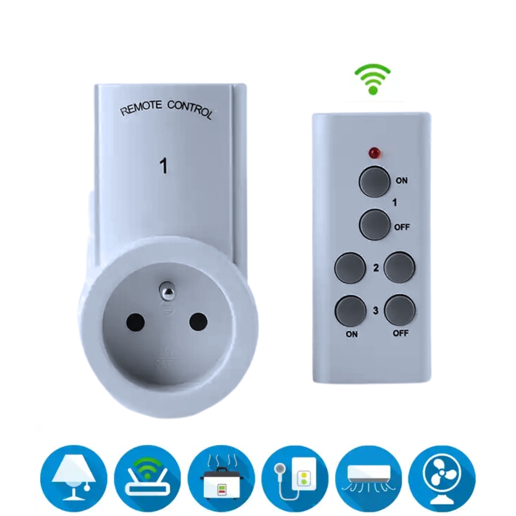 prise de courant intelligente avec télécommande sans fil