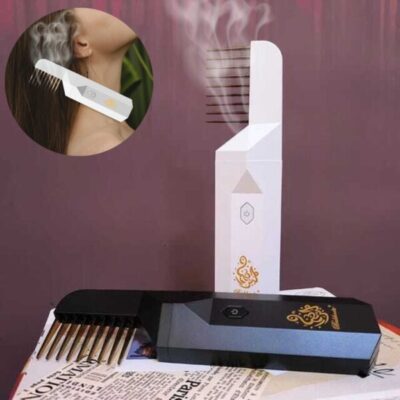Brûleur d’encens électronique avec peignes à cheveux – Ramadan Bukhoon