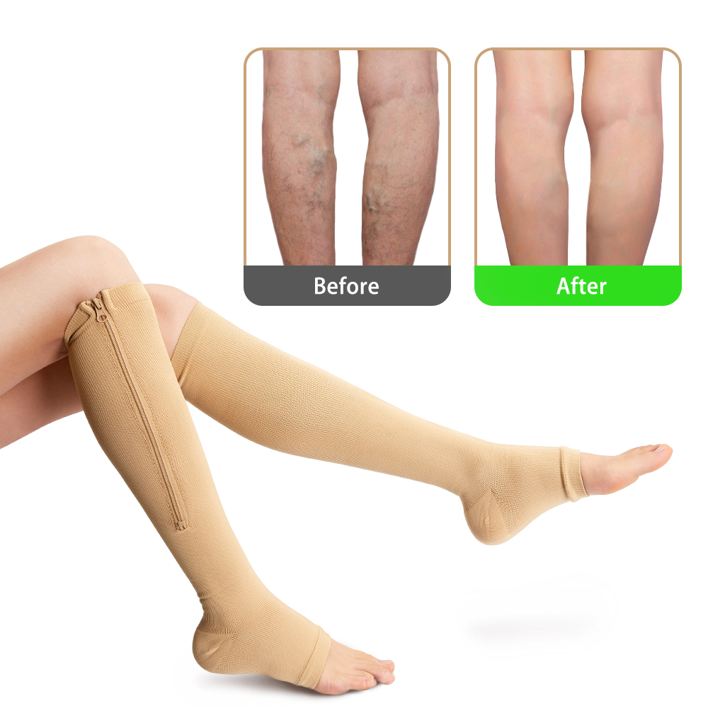 zip sox chaussettes de compression pour les varices - الصورة 2