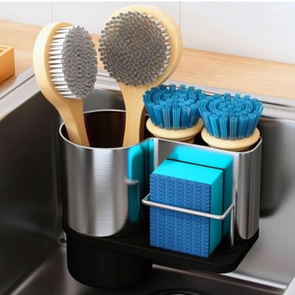 porte éponge de cuisine et organisateur suspendu pour évier – منظم أغراض حوض الغسيل