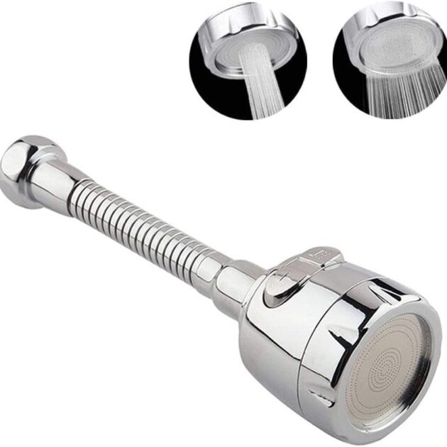 tuyau d'extension de robinet de cuisine en acier inoxydable