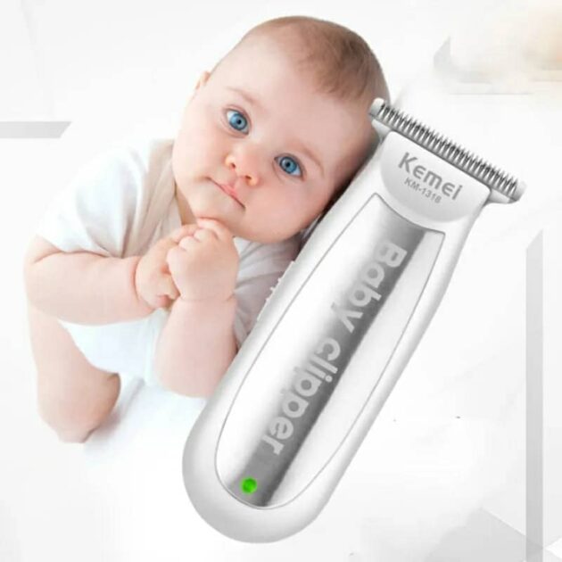 kemei mini tondeuse à cheveux pour bébé électrique rechargeable usb