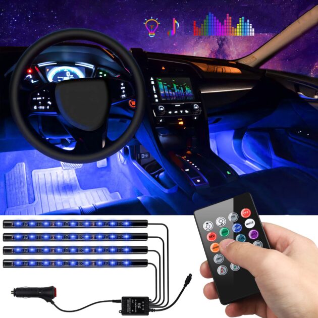 sound atmosphere lamp 48 led pour voiture