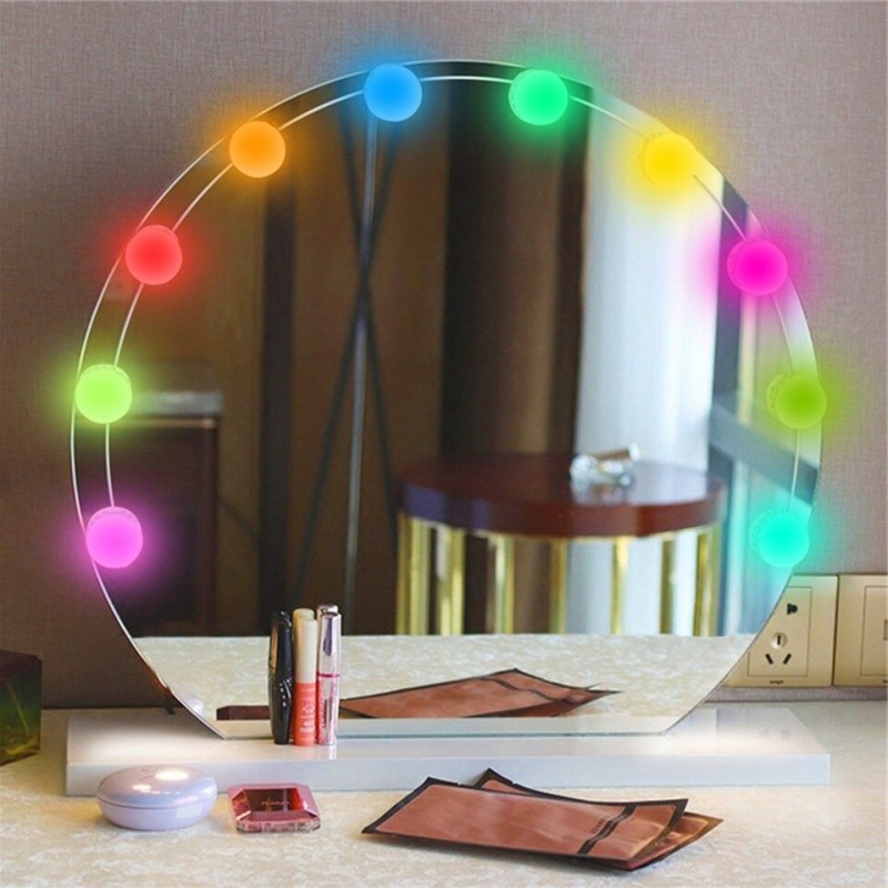 Chende Lampe Miroir RGB 10 psc mural Hollywood style - الصورة 3