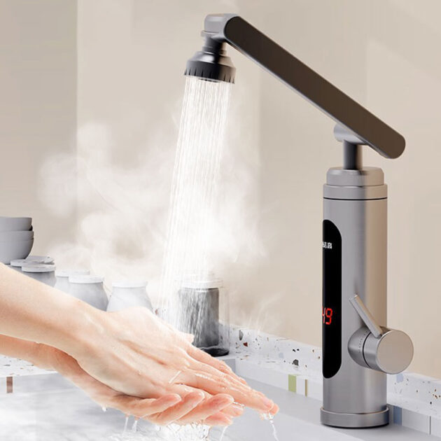 Robinet électrique avec chauffe-eau...