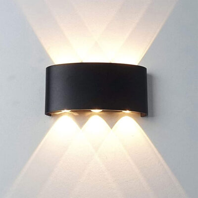 Applique Murale LED 6W D’Éclairage Extérieur 3 Lampes en PP