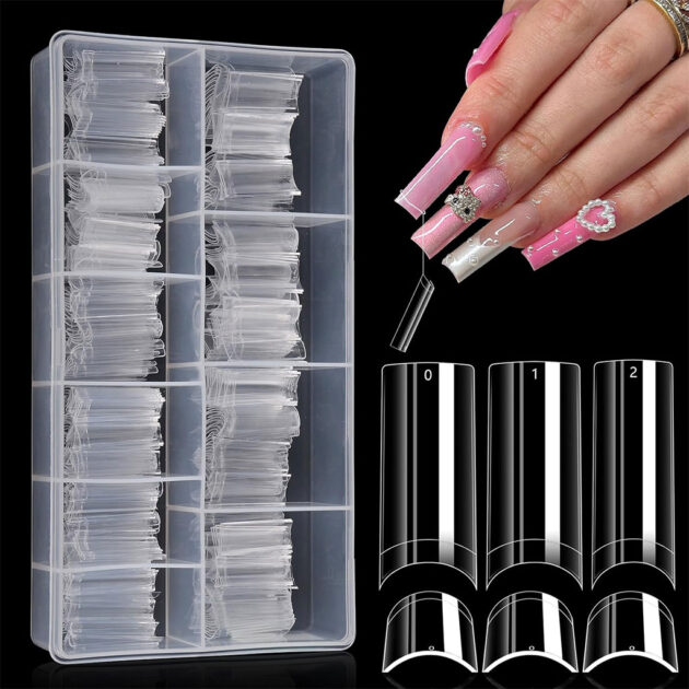 100PCS faux ongles carrés...