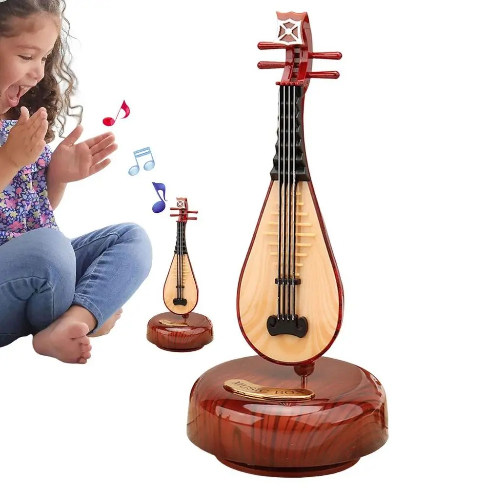 Mini instrument de musique rétro OUD, boîte à musique Décoration - الصورة 4
