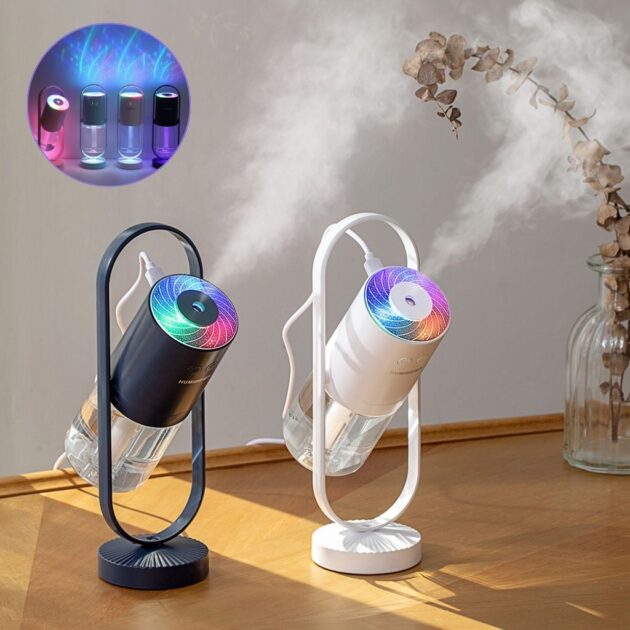humidificateur lumière rgb 360° rotation – مرطب هواء