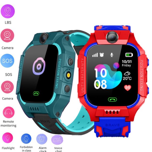montre intelligente enfants localisation tracker sos appel caméra