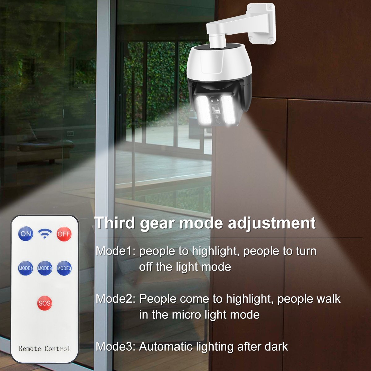 كاميرا وهمية ومصباح شمسي مزود بكاشف حركة - الصورة 4