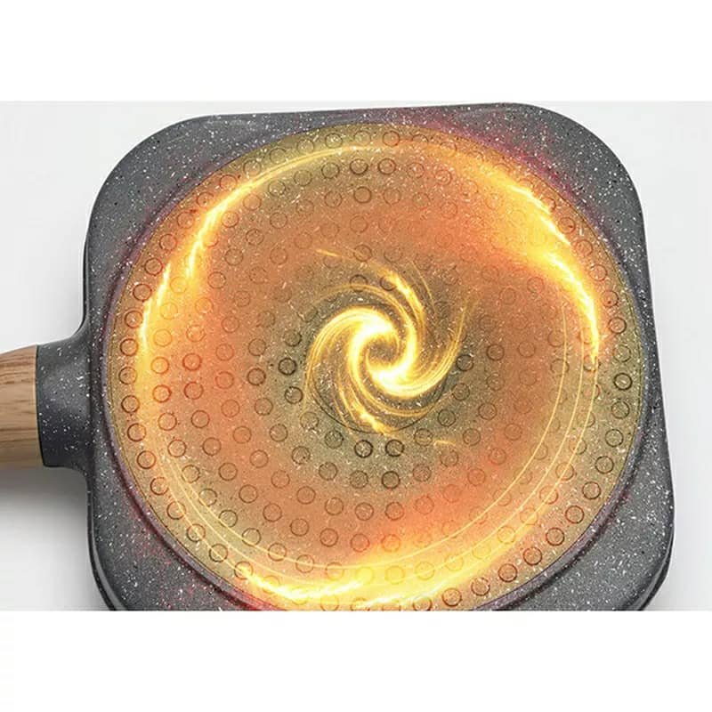 مقلاة ألومنيوم غير لاصقة للكريب والبيض بأربعة ثقوب - الصورة 4