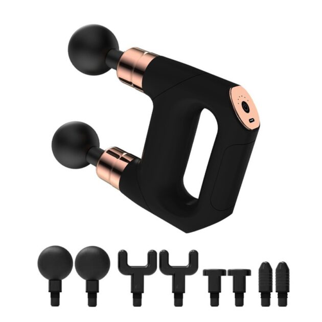 masseur électrique double têtes 6 vitesses réglables