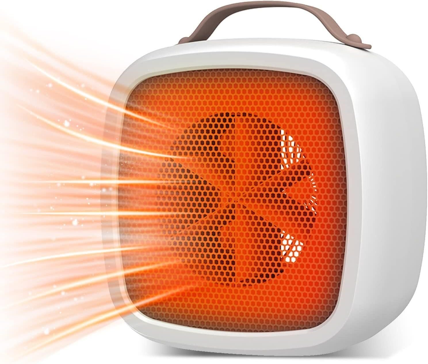 سخان مروحة سيراميك بقدرة 500 واط مزود بمنظم حرارة