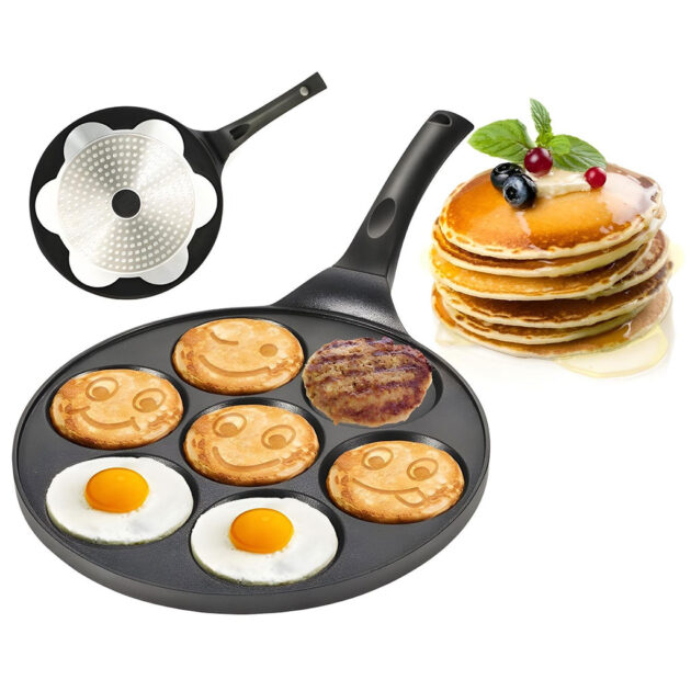 Poêle Antiadhésive 7 Moules...