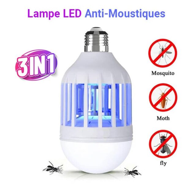 ampoule led Écomnomique anti moustiques 3 en 1 e27 ac220v