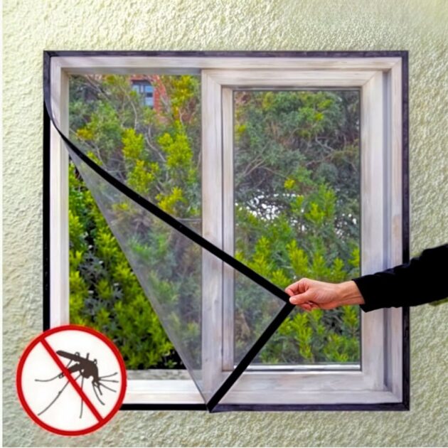 ناموسية نافذة مع مثبتات...