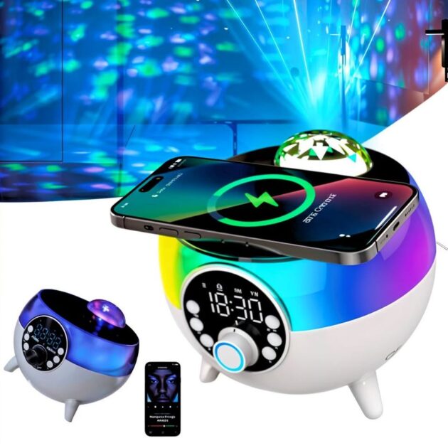 مكبر صوت وساعة منبه...