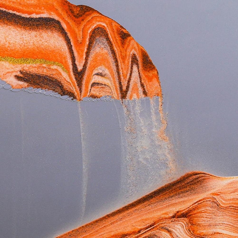 Sablier 3D en Verre rond 12 pouces pour la décoration de la maison - الصورة 4