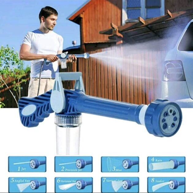 pistolet 8en1 de pulvérisation d'eau de lavage de voiture