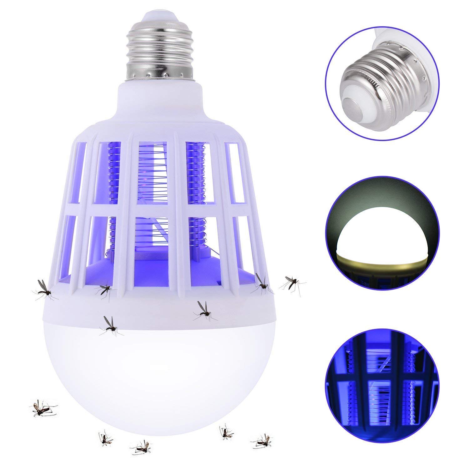 ampoule led Écomnomique anti moustiques 3 en 1 e27 ac220v