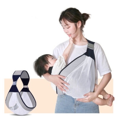 Écharpe à double usage pour nouveau-né 0-36M en tissu maillé