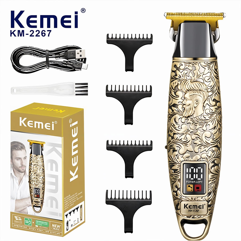 Kemei Tondeuse À Cheveux Professionnelle En Métal Km-2267