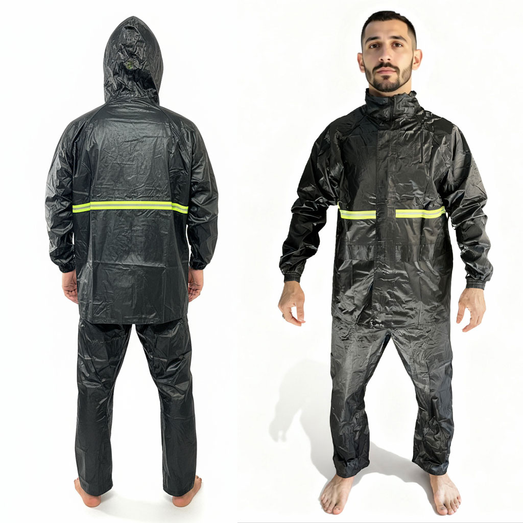Ensemble De Pluie Imperméable Veste Et Pantalon pour une protection optimale V1 – بدلة مقاومة للماء