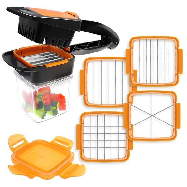 Home Chef Nicer Dicer Multi-Cutter 5en1 Pour Fruits Et Légumes - الصورة 4