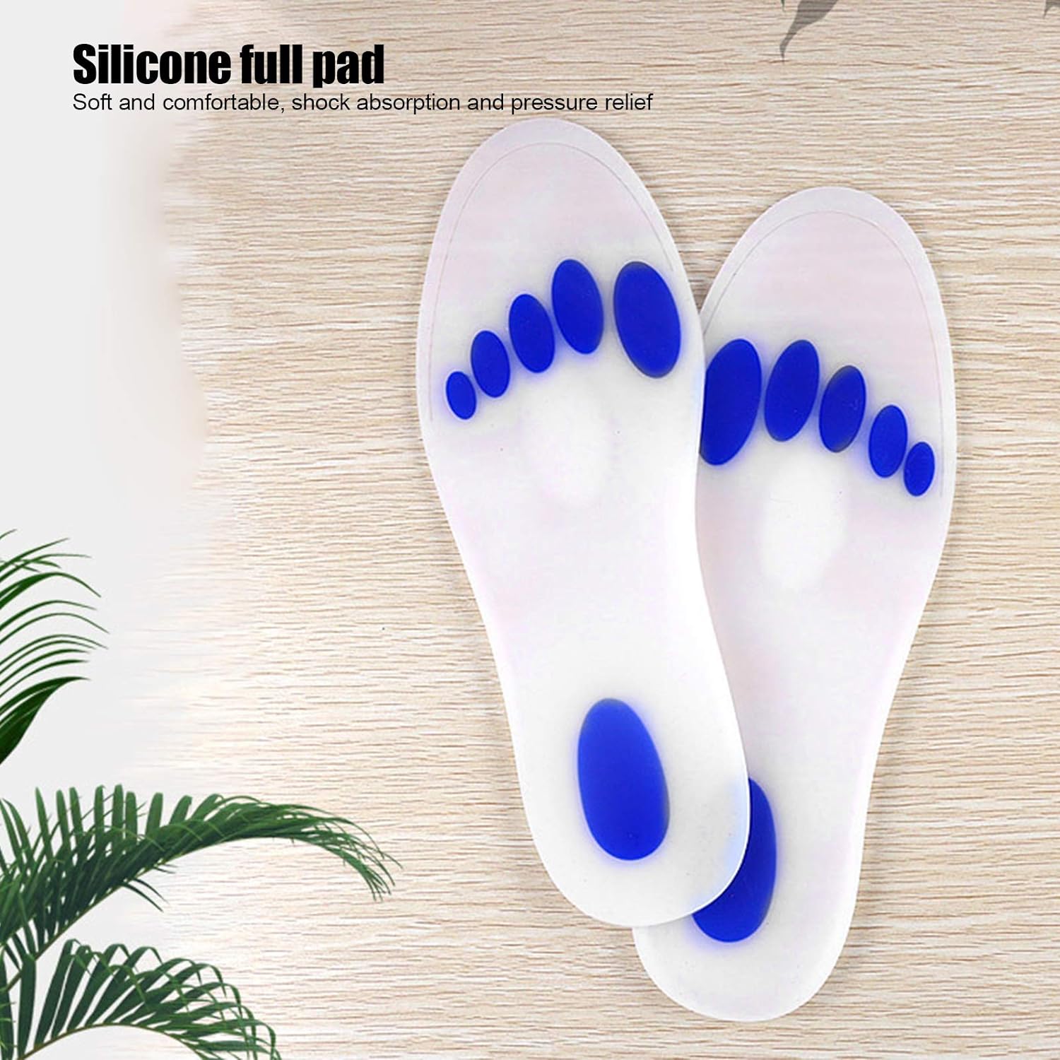 Paire de semelles en silicone souple coussinet complet pour les pieds - الصورة 7