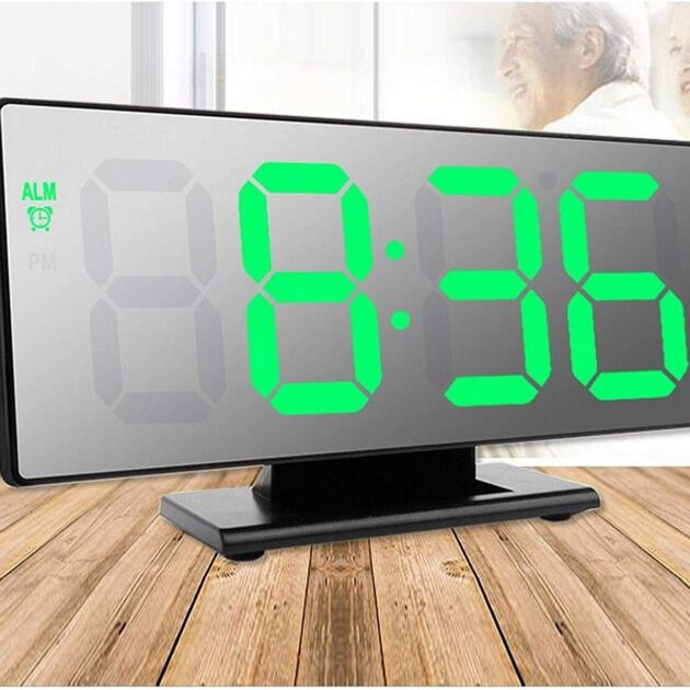 horloge et réveil thermomètre de table electronique lumineux ds 3618l