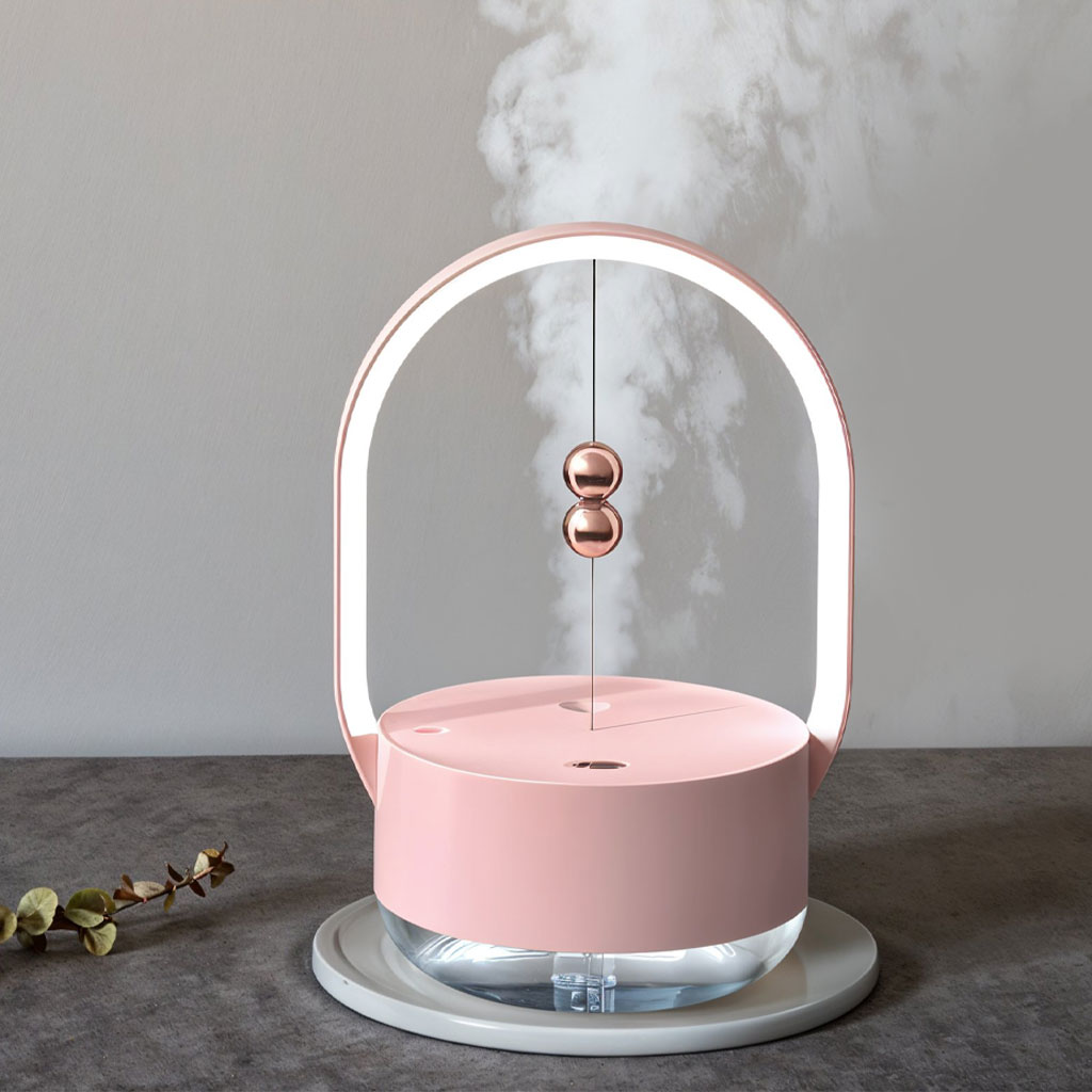 Humidificateur à brume de 350 ml portatifs avec veilleuse rechargeable USB – معطر جو مع مصباح 2في1