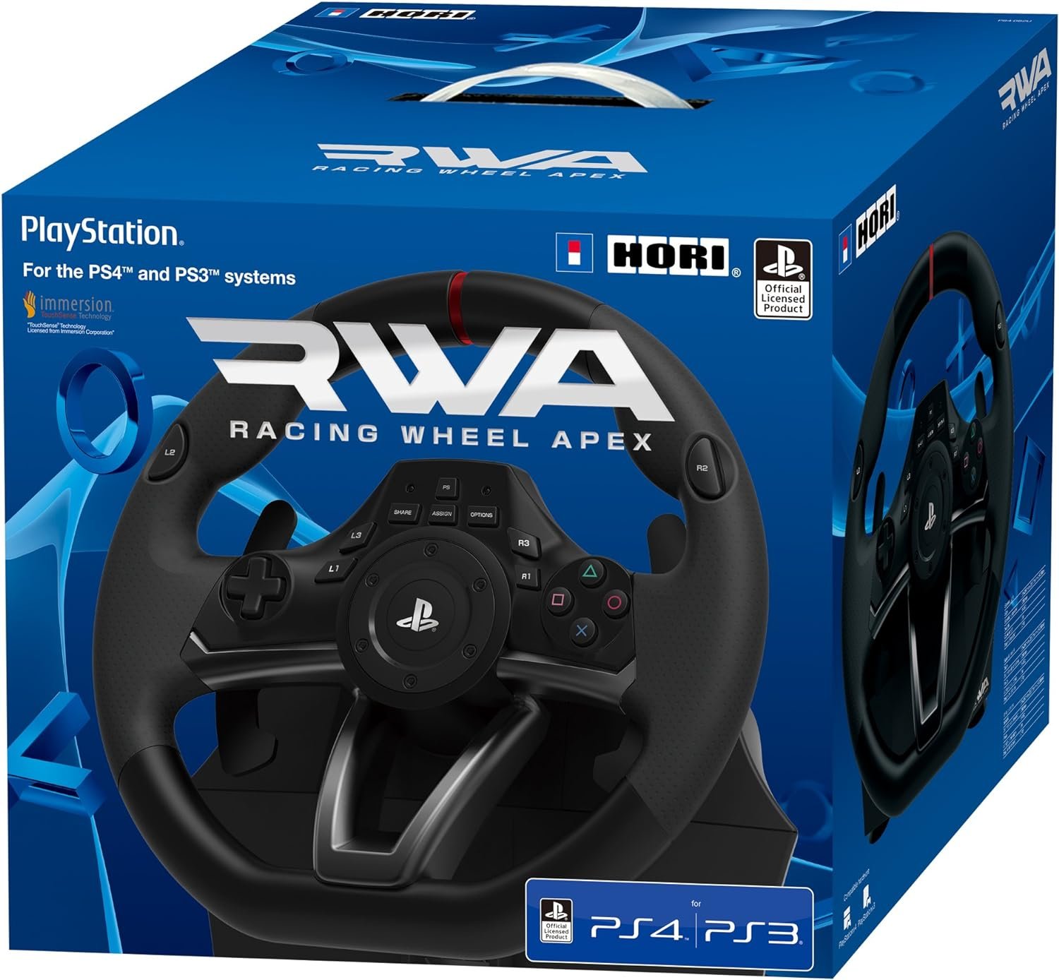 Hori RWA Original Volant de course Apex pour PS4/PS3/PC/Playstation 4 - الصورة 2