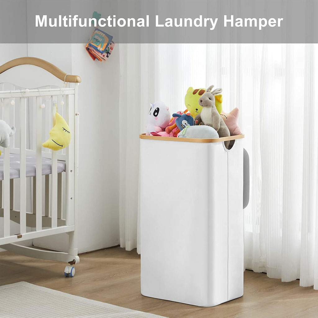 panier à linge pliable de haute qualité 70l avec couvercle – سلة أغراض منزلية