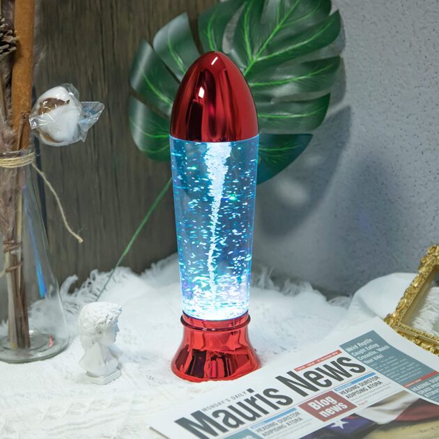 lampe led flocon de neige magique rotatif rgb