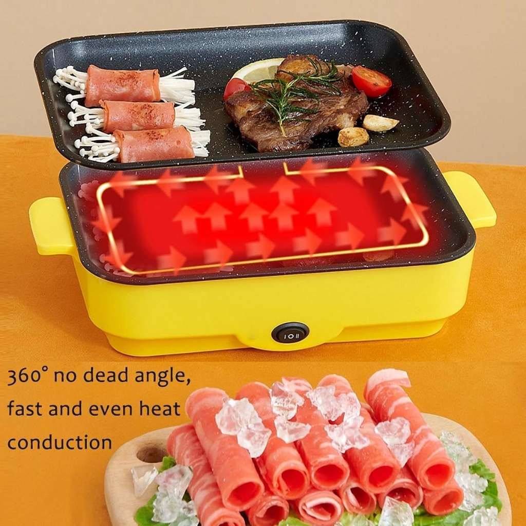 Gril Électrique Antiadhésif d’Intérieur 26cm – شواية كهربائية مضادة للالتصاق للاستخدام الداخلي - الصورة 5