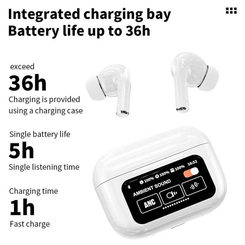 سماعات بلوتوث ذكية بشاشة ملونة تعمل باللمس مع خاصية - الصورة 6