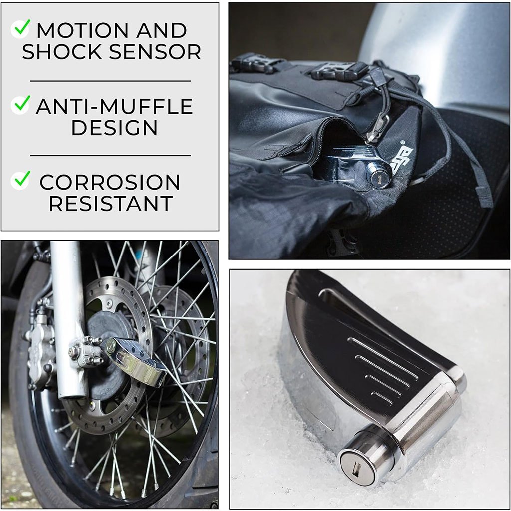 قفل قرصي من الفولاذ المقاوم للصدأ بقوة 110 ديسيبل - الصورة 3