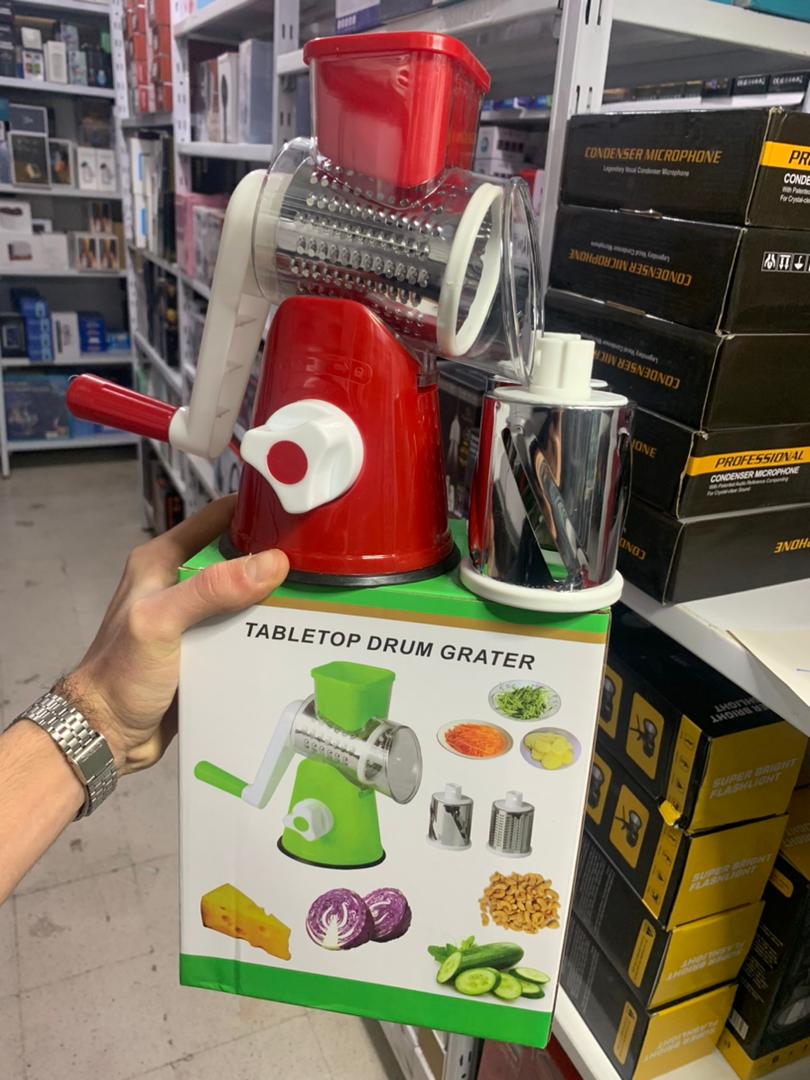 Coupe-légumes rotatif manuel multifonctionnel – الجهاز اليدوي المساعد مبشرة وقطاعة متعددة الاستعمالات للمكسرات والخضار والجبن - الصورة 4