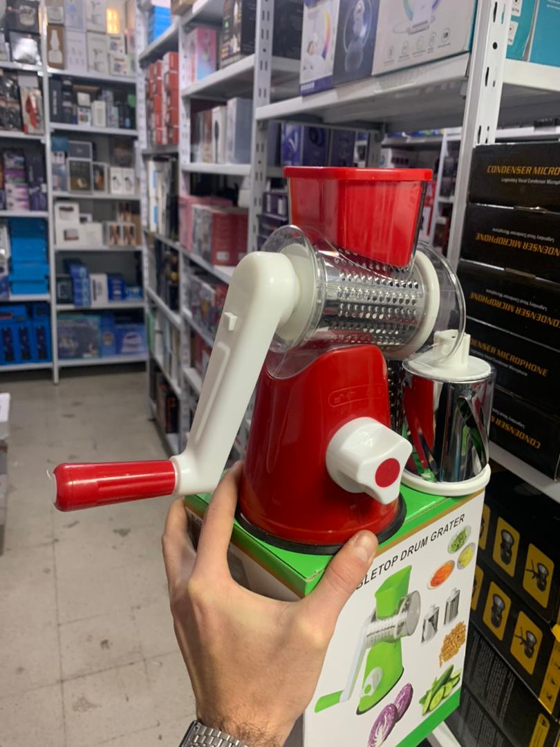 Coupe-légumes rotatif manuel multifonctionnel – الجهاز اليدوي المساعد مبشرة وقطاعة متعددة الاستعمالات للمكسرات والخضار والجبن - الصورة 2