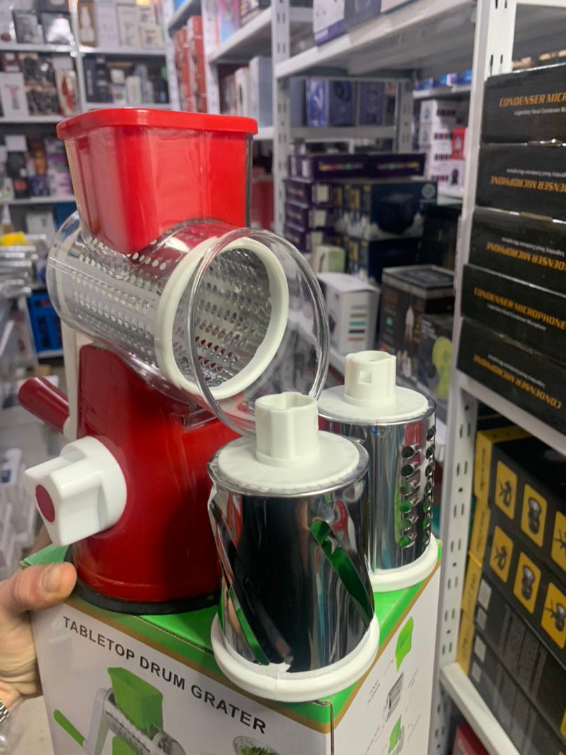 Coupe-légumes rotatif manuel multifonctionnel – الجهاز اليدوي المساعد مبشرة وقطاعة متعددة الاستعمالات للمكسرات والخضار والجبن - الصورة 3