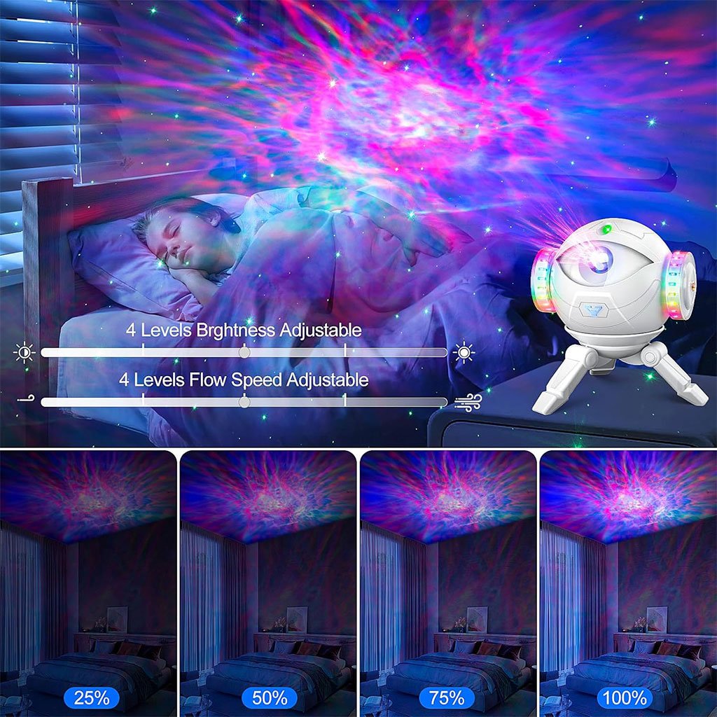 جهاز عرض مجرة رائد الفضاء مع إضاءة نجوم قابلة - الصورة 5