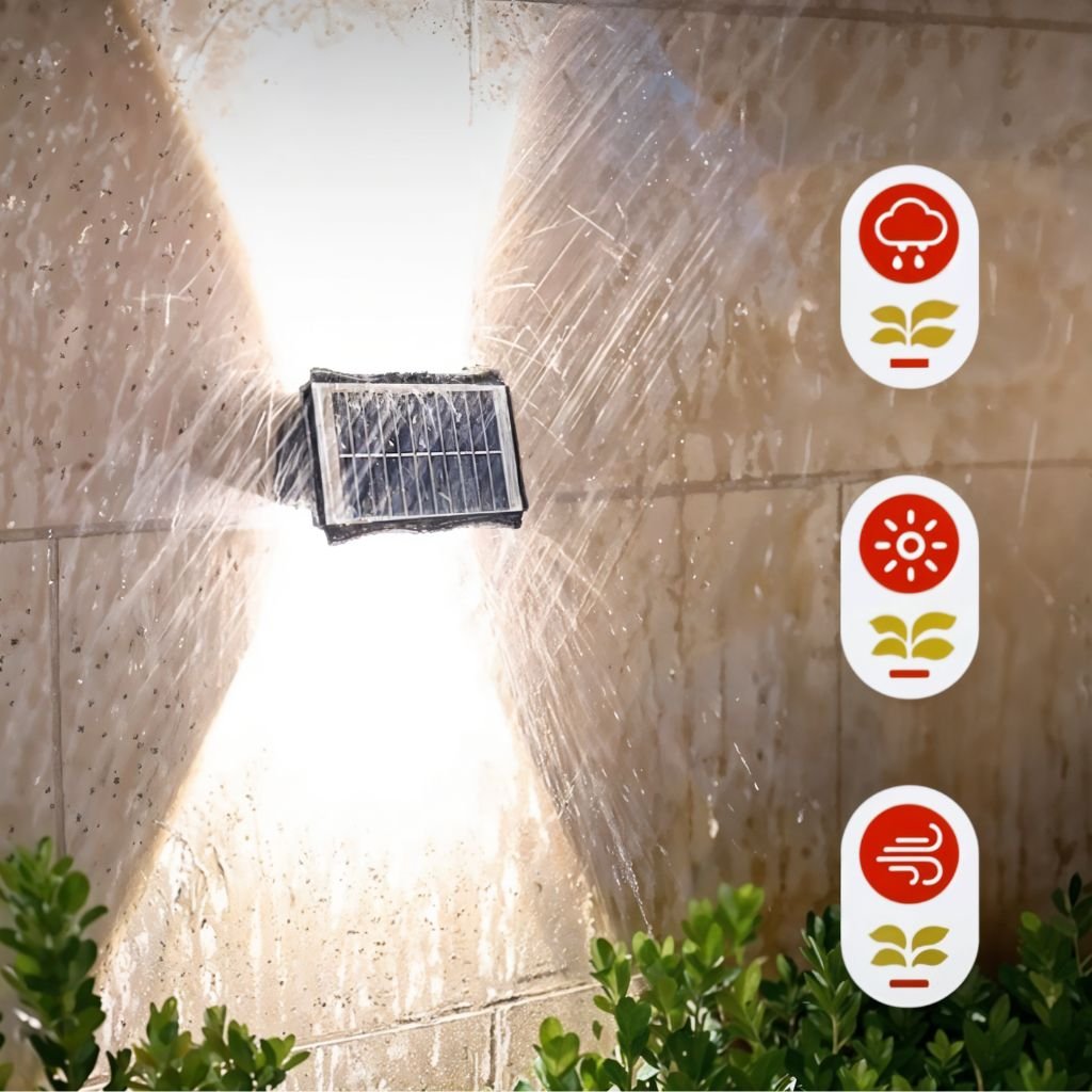 كشاف شمسي مقاوم للماء بمعيار للحديقة والشرفة - الصورة 5