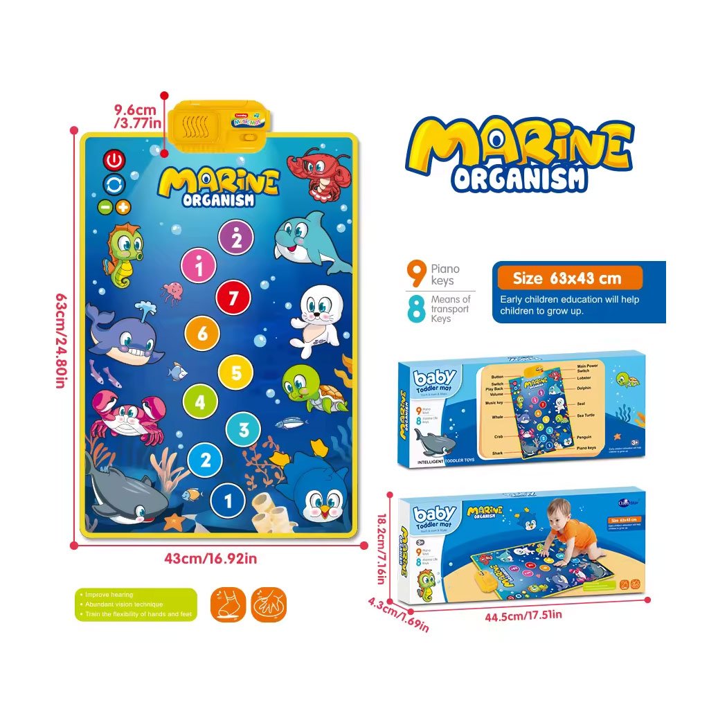 سجادة موسيقية ولعبة تعليمية 63 × 43 سم - الصورة 3