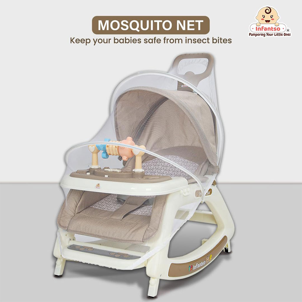 Chaise à bascule portable pour enfants avec poignée parentale inclinaison multi-positions – كرسي أطفال بعدة وضعيات للجلوس - الصورة 5