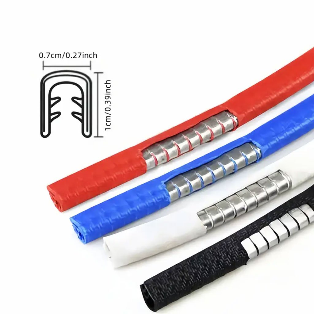 شريط حماية حافة باب السيارة المطاطي بطول 5 أمتار - الصورة 2