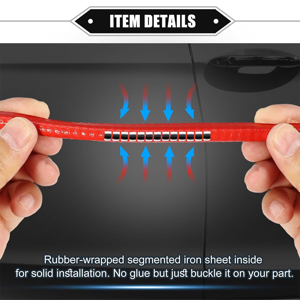 شريط حماية حافة باب السيارة المطاطي بطول 5 أمتار - الصورة 5