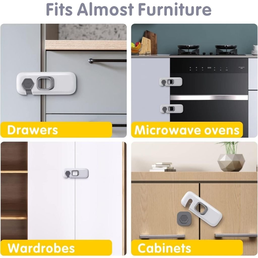 5 قطع من أقفال أمان الأطفال - الصورة 4