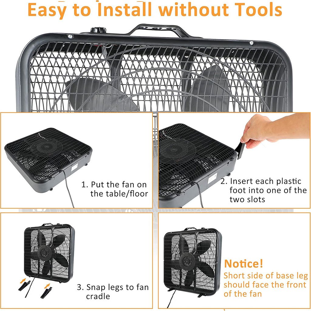 مروحة طاولة بشفرات انسيابية - الصورة 2